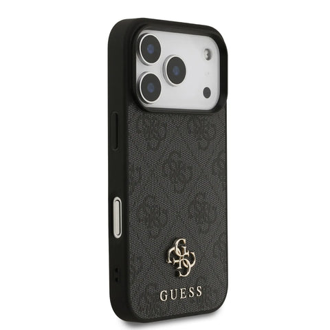 Guess, MagSafe 4G PU Leather Case with Small 4G & Classic Metal Logo, iPhone 17 Pro Max