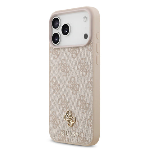 Guess, MagSafe 4G PU Leather Case with Small 4G & Classic Metal Logo, iPhone 17 Pro Max