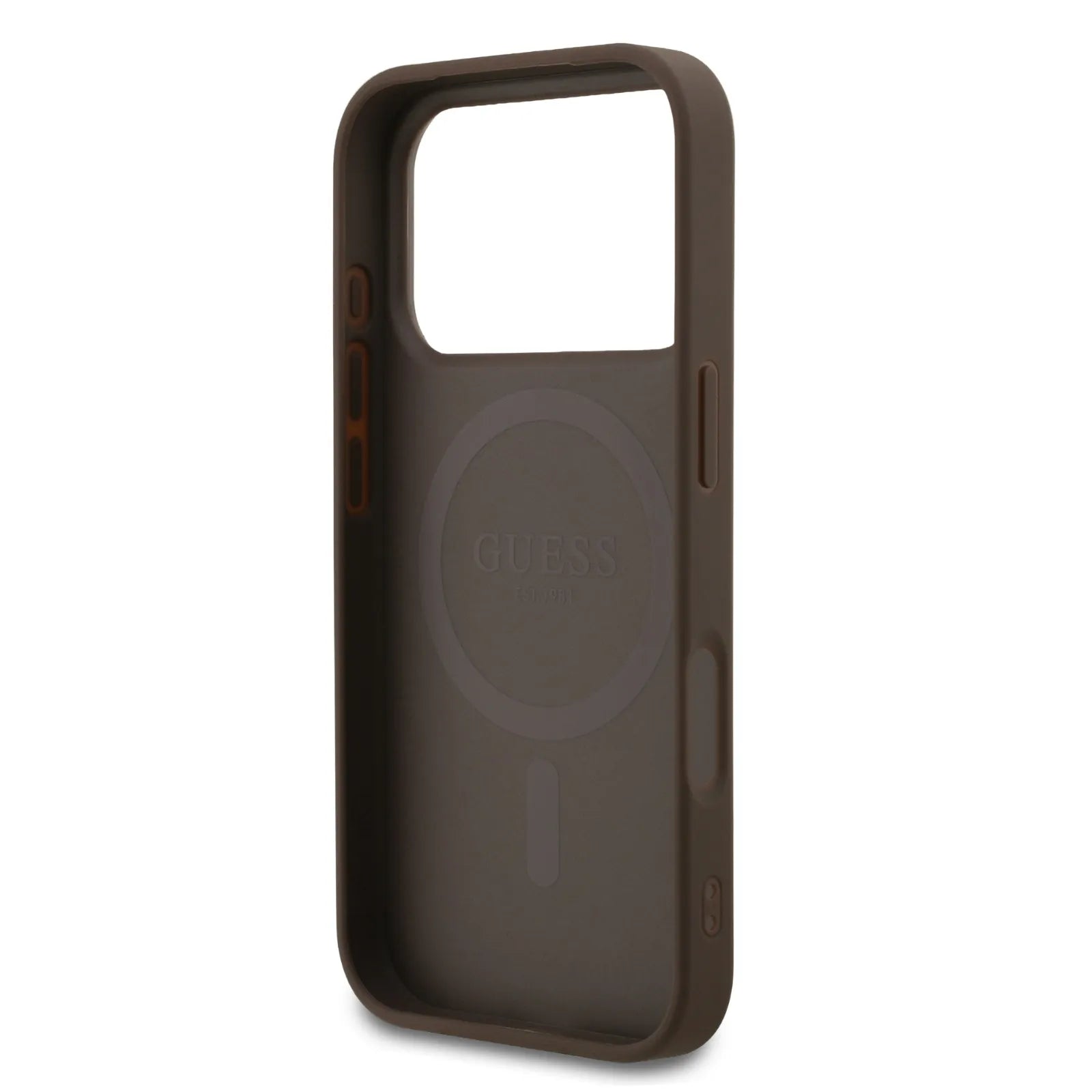 Guess, MagSafe 4G PU Leather Case with Small 4G & Classic Metal Logo, iPhone 17 Pro Max