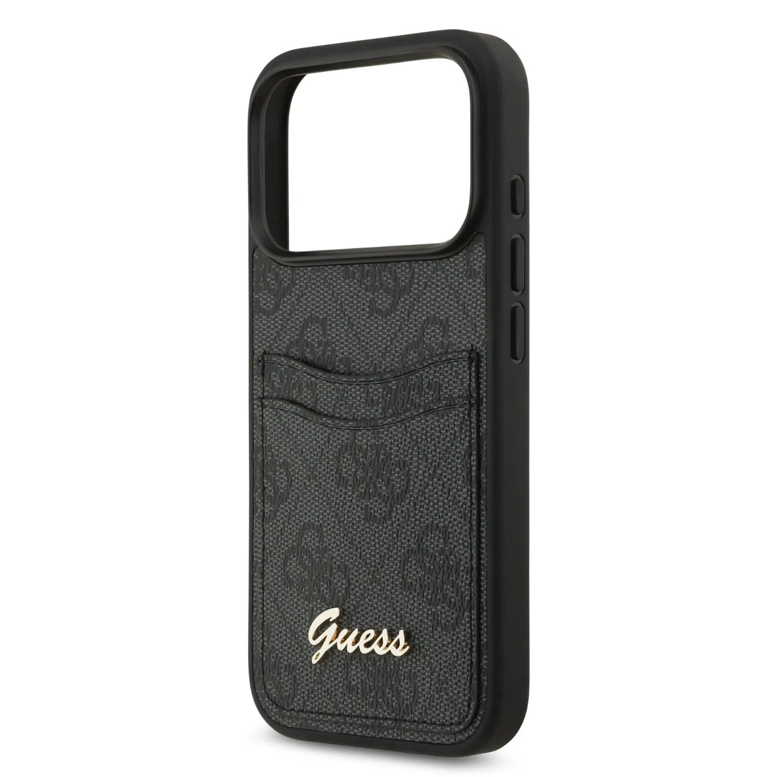 Guess, PU Case with Card Slot & Script Metal Logo, iPhone 17 Pro Max