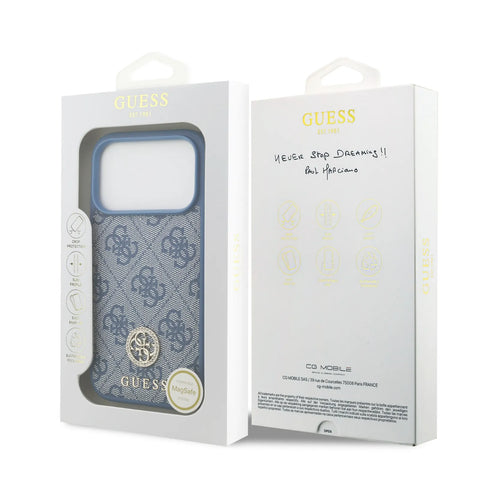 Guess, MagSafe 4G PU Leather Case with Classic & Strass Logo, iPhone 17 Pro