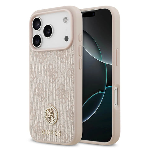 Guess, MagSafe 4G PU Leather Case with Classic & Strass Logo, iPhone 17 Pro