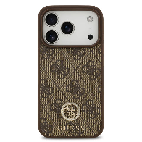 Guess, MagSafe 4G PU Leather Case with Classic & Strass Logo, iPhone 17 Pro