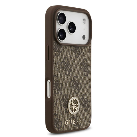 Guess, MagSafe 4G PU Leather Case with Classic & Strass Logo, iPhone 17 Pro