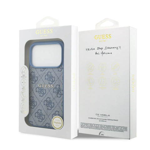 Guess, MagSafe 4G PU Leather Case with Classic Logo, iPhone 17 Pro