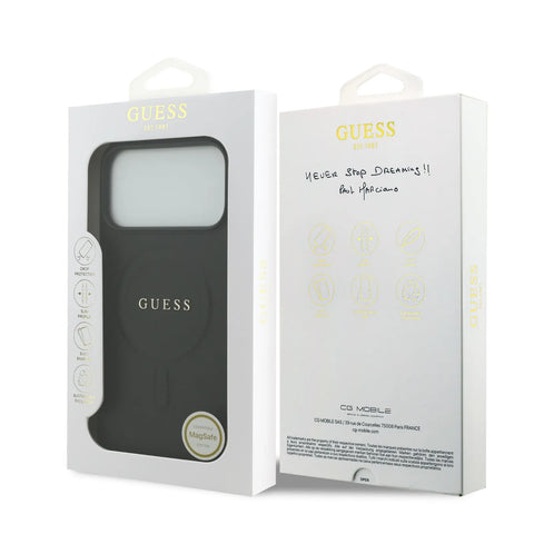 Guess, MagSafe PU Saffiano Leather Case with Classic Logo, iPhone 17 Pro