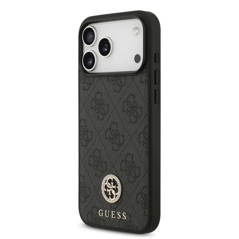 Guess, MagSafe 4G PU Leather Case with Classic & Strass Logo, iPhone 17 Pro Max
