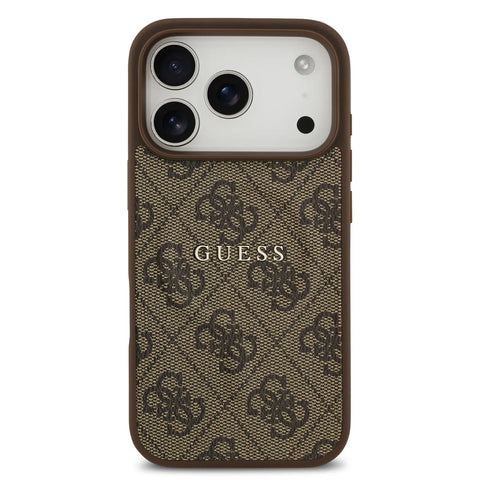 Guess, MagSafe 4G PU Leather Case with Classic Logo, iPhone 17 Pro Max