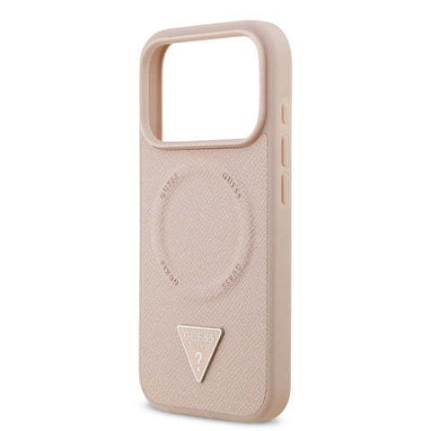 Guess, MagSafe PU Leather Case with Triangle Logo, iPhone 17 Pro Max