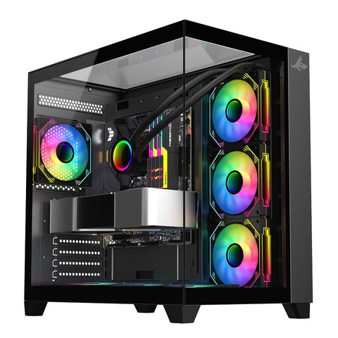 تجميعة كمبيوتر ألعاب قيمنق (Intel Core i7-14700F, RTX 5060 8GB) – رام 16 جيجابايت DDR5، هارد 1 تيرا بايت NVMe SSD، مع نظام Windows 11 Pro