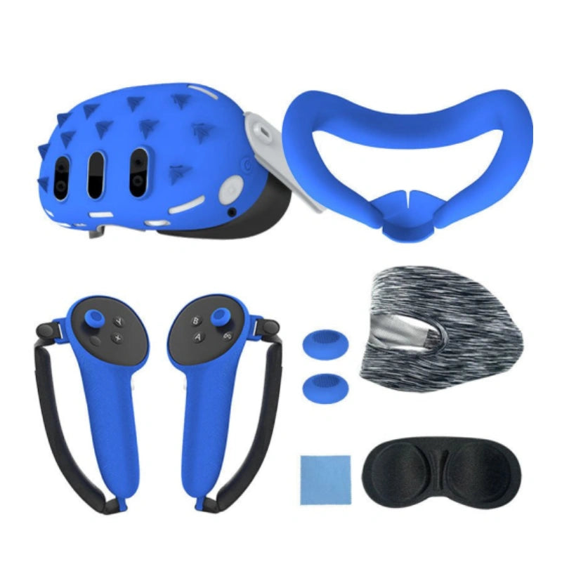 جاماكس مجموعة غطاء الحماية السيليكون للواقع الافتراضي لجهاز ميتا كويست 3