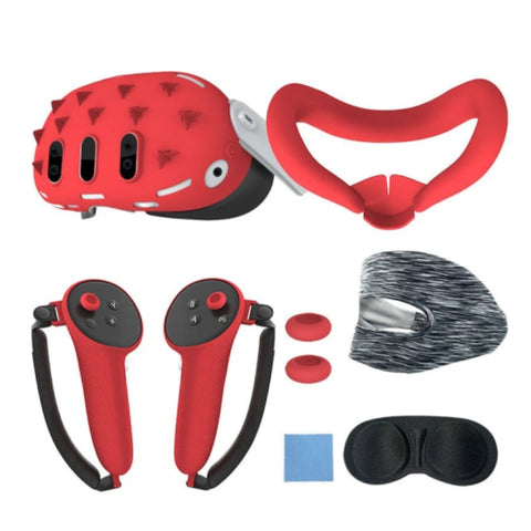 جاماكس مجموعة غطاء الحماية السيليكون للواقع الافتراضي لجهاز ميتا كويست 3