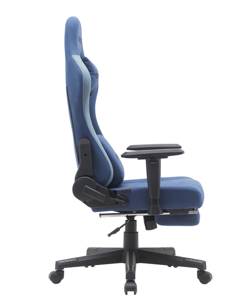 Gamax Gaming Chair model BS-7970 with Foot Rest - Dark Blue ( Installation not included )