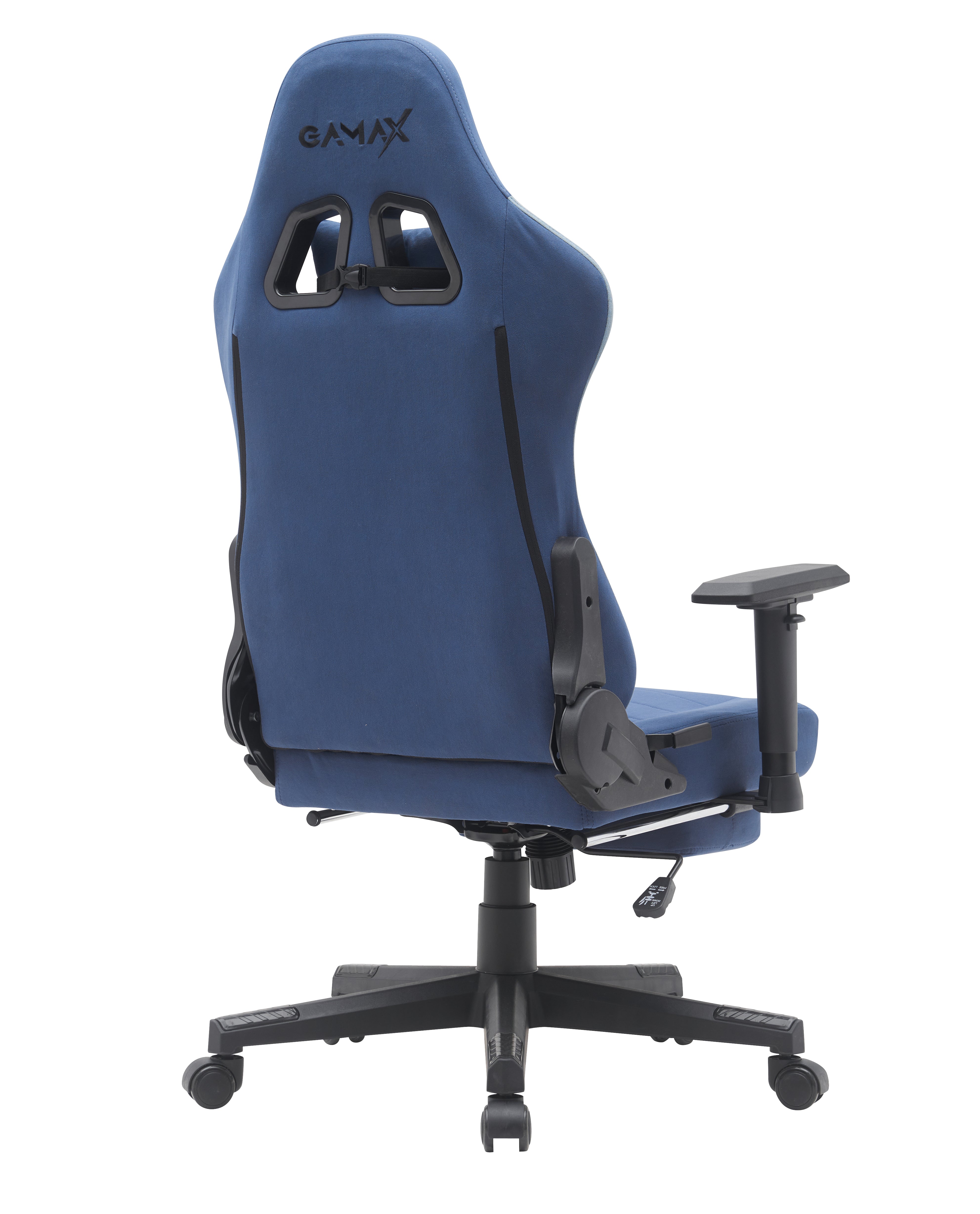 Gamax Gaming Chair model BS-7970 with Foot Rest - Dark Blue ( Installation not included )