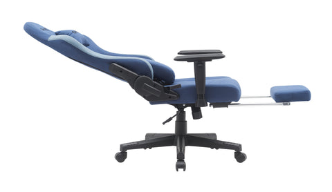 Gamax Gaming Chair model BS-7970 with Foot Rest - Dark Blue ( Installation not included )