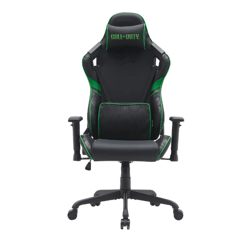 GameOn, Call Of Duty (COD), Gaming Chair With Adjustable 2D Armrest & Metal Base - Green/Black
