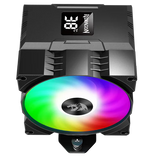 ريدراجون CC-1014، مبرد معالج مع شاشة عرض درجة الحرارة، مروحة RGB بحجم 9 سم – أسود