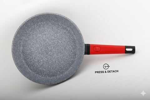 Daewoo Granite Pan 28 cm - Red / Black