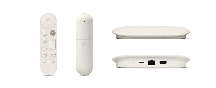 Google TV Streamer 4K HDR with 32GB Storage, Dolby Vision, Smart Home Control & Voice Remote - Porcelain