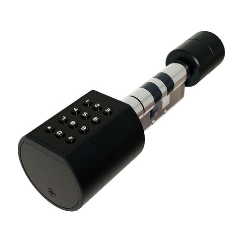 Gopeta, Smart Cylinder Lock for Wooden Doors with TUYA Bluetooth App, Fingerprint, Card & Passcode