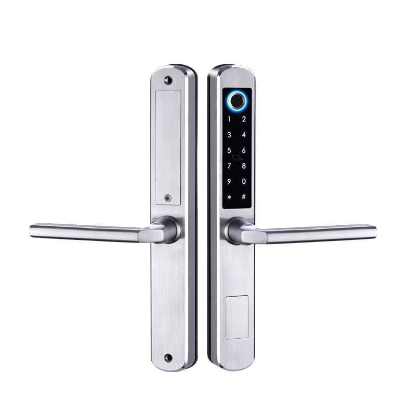 Gopeta, TTLock IP65 Smart Lock for Aluminum Doors with Fingerprint, Card & Wi-Fi App Control