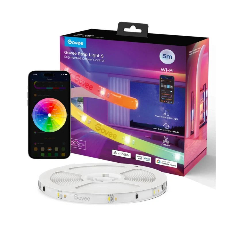 جوفي شريط إضاءة ليد آر جي بي آي سي واي فاي + بلوتوث مع طبقة حماية (٥ م) – إتش ٦١٢ إيه