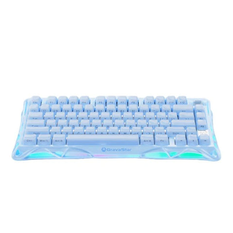 GravaStar Mercury K1 75% Wireless Mechanical Gaming Keyboard_Special Edition - Ice Blue