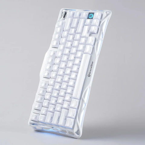 GravaStar Mercury K1 75% Wireless Mechanical Gaming Keyboard Special Edition - White