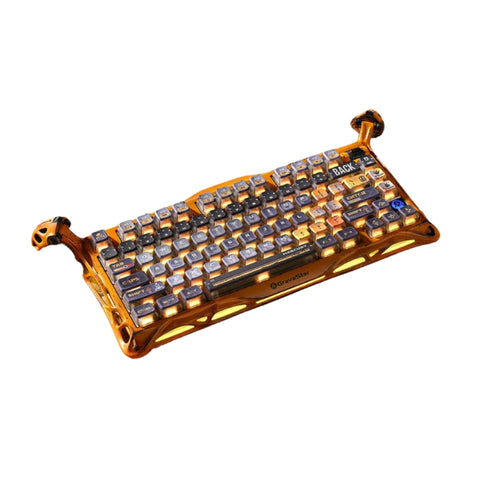 جرافاستار لوحة مفاتيح الألعاب الميكانيكية اللاسلكية  ميركوري كي 1 برو بنسبة 75% إصدار خاص - أصفر باتل وورن