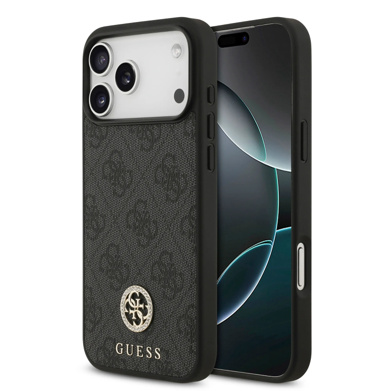 Guess, MagSafe 4G PU Leather Case with Classic & Strass Logo, iPhone 17 Pro Max