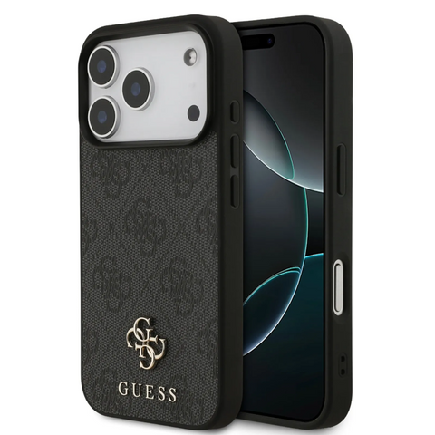 Guess, MagSafe 4G PU Leather Case with Small 4G & Classic Metal Logo, iPhone 17 Pro