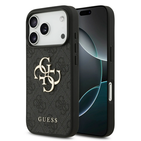Guess, Magsafe PU Leather Case With Big 4G & Classic Logo, iphone 17 Pro