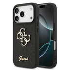 Guess, PU Glitter Case With Big 4G Metal Logo, iphone 17 Pro