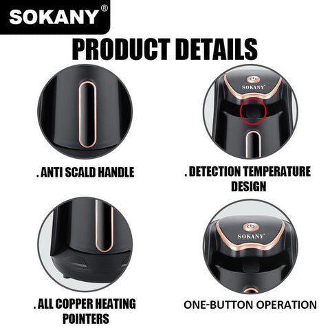 SOKANY Electric Turkish Coffee Maker 600W, 250ml - SK-04008
