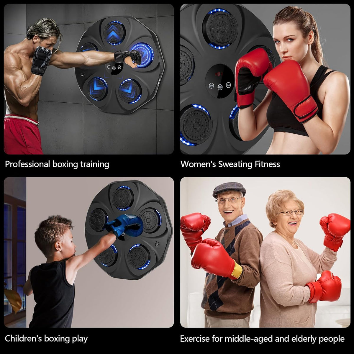 Buy Black Bull Music Boxing Machine, Rechargeable Boxing Equipment ...