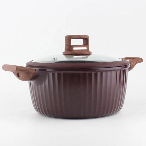 OSFE Granite Cookware Set 12 pcs (Pot 32, 28, 24, 20 cm, Pan 28 cm) with Free 2 Pcs of Utensil Tools