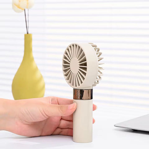مروحة يدوية صغيرة - مبرد هواء قابل لإعادة الشحن مع شاشة عرض مستوى البطارية