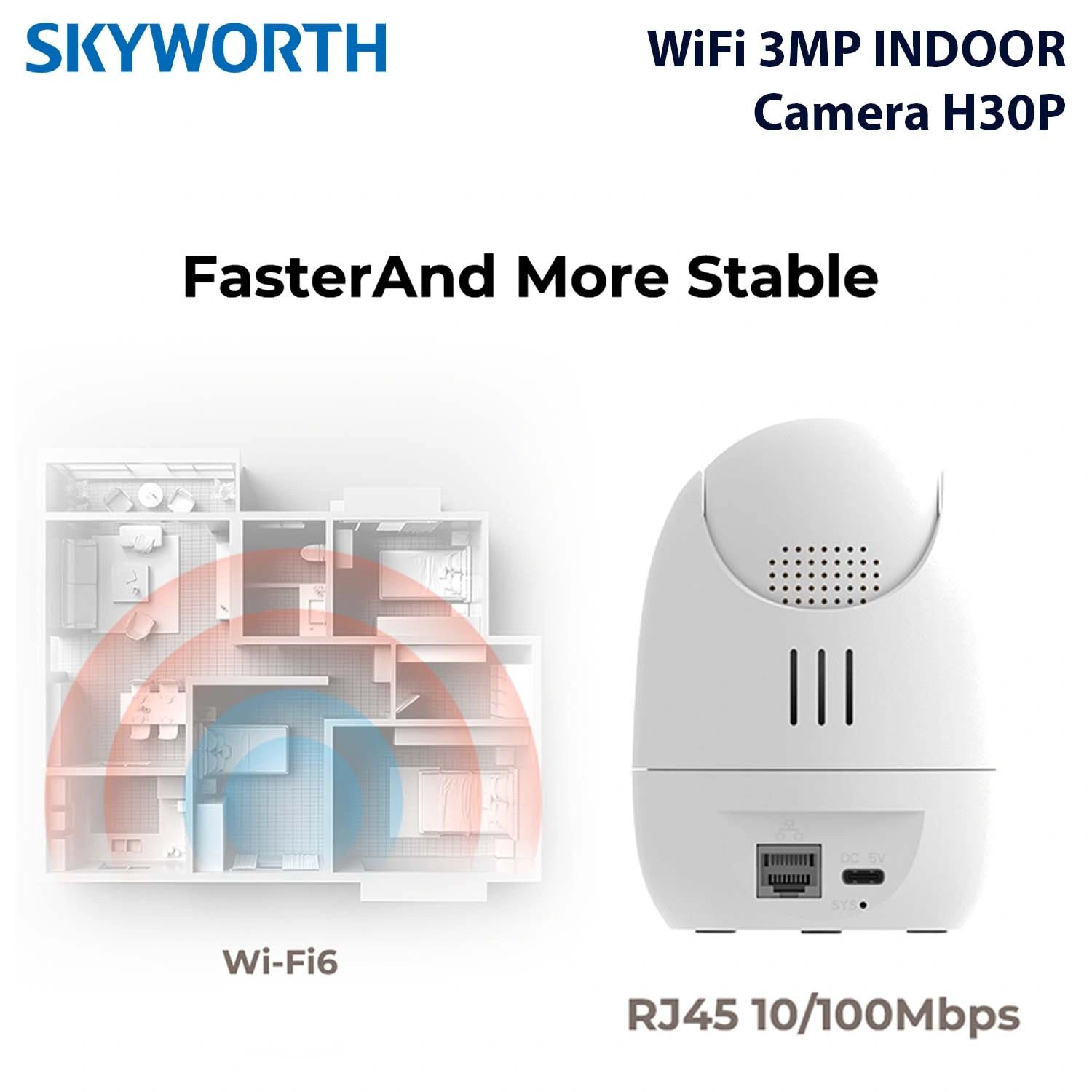 Skyworth WiFi 3MP IN Cam H30P