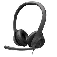 سماعة رأس USB H390 من Logitech - باللون الأسود