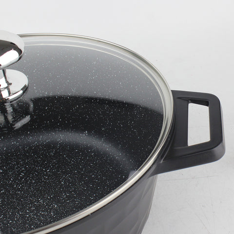 OSFE Granite Cookware Set 12 pcs - Black