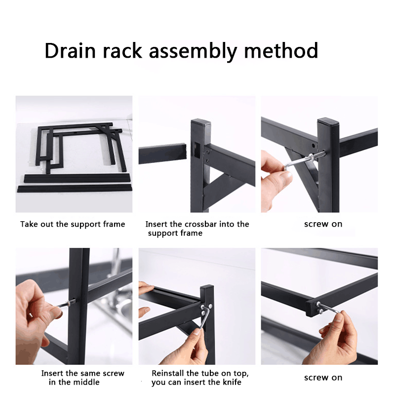 85CM Multifunctional Over Sink Dish Drying Rack