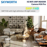 Skyworth 5G WiFi 5MP IN Cam H50 Pro