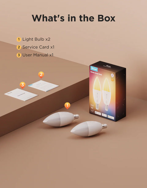 Govee RGBWW Smart LED Bulb (2Packs) E14 - B600CCC1