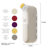 Electric Rechargeable Baby Nail File with LED Light and 5 Grinding Heads