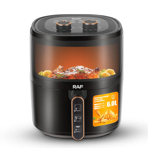 RAF 6 L + 6 L Smart Dual Air Fryer with Mechanical Time - 2800 W