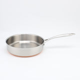 Osfe 7 Pcs Stainless Steel Cookware Set (24-28cm) - Includes 24cm & 28cm Casseroles with Glass Lids, 24cm Fry Pan, and 16cm Sauce Pan with Glass Lid (3-Layer Stainless Steel, 2.0mm Thickness)