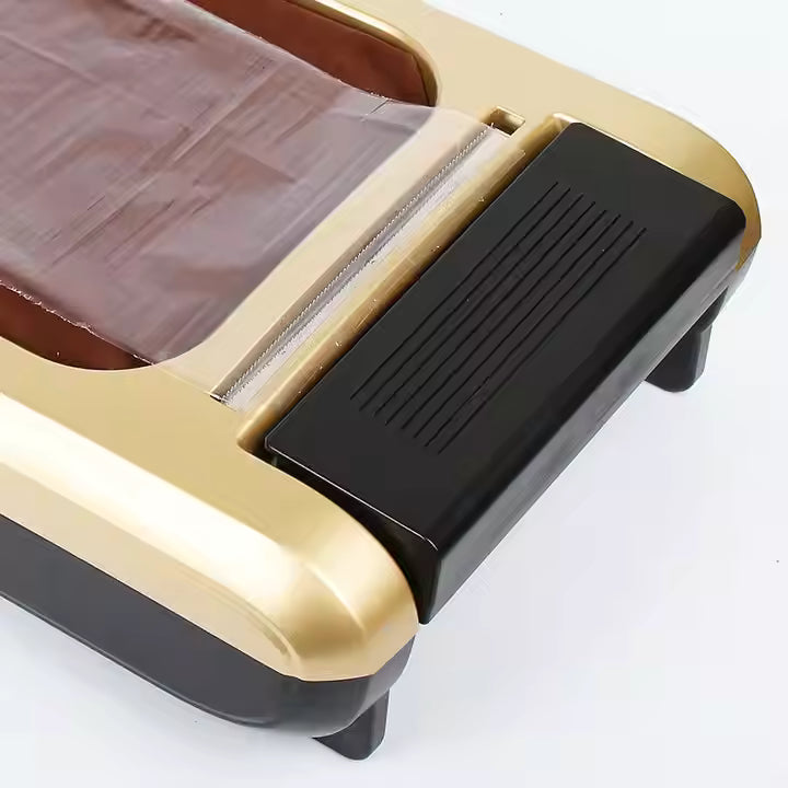 Automatic Mechanical Shoe Cover Dispenser with Foot Pedal Activation and Double Steel Film Cutter