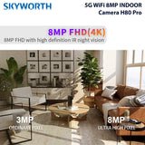 Skyworth 5G WiFi 8MP IN Cam H80 Pro