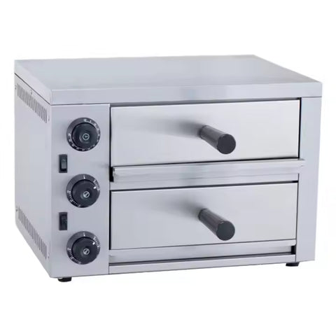 KKF, Double Tray Stainless Steel Electric Pizza Oven
