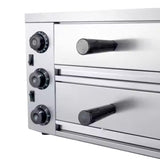 KKF, Double Tray Stainless Steel Electric Pizza Oven